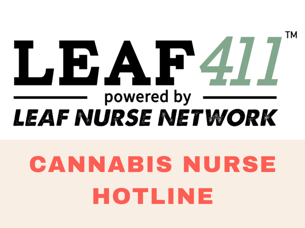 CANNABIS NURSE HOTLINE