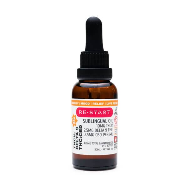 THCV + Delta 9  + Live Resin CBD Oil 15MG/mL (4:1:1) Energy  30mL