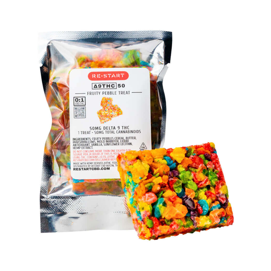 THC Hero Dose Fruity Pebbles Cereal Treats - RESTART #1 Dispensary