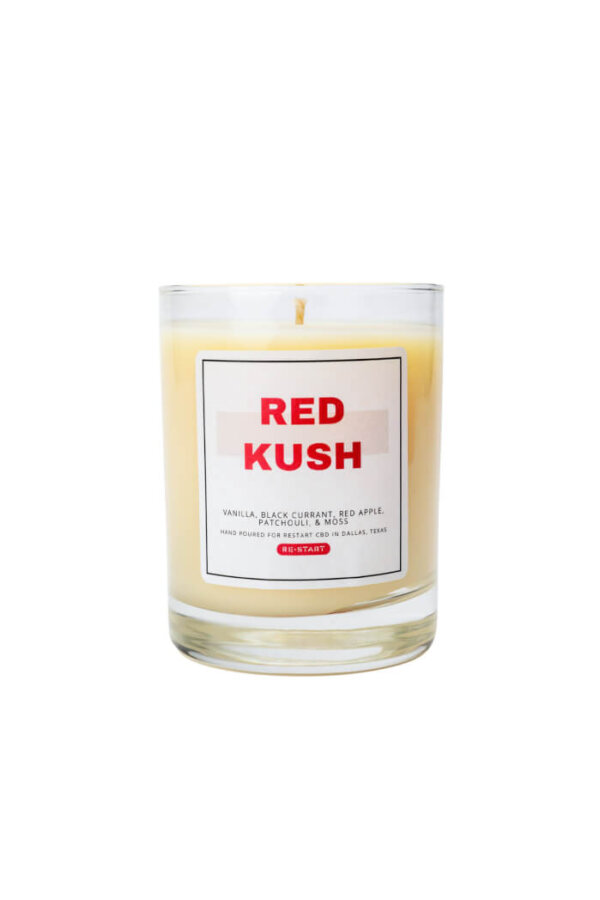 Red Kush Candle - Restart Dispensary - Austin TX