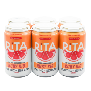RESTART Rita Delta 9 THC 5MG + CBD 5MG Seltzer Ruby Rio 12oz