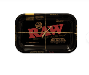RAW Rolling Tray Small (11”x7”)  Classic Black
