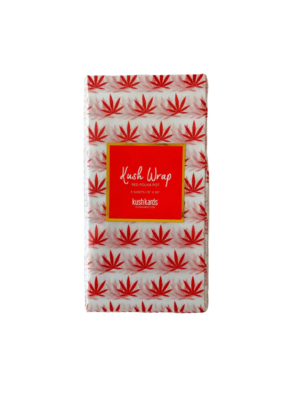 Red & White Pot Leaf Tissue Paper