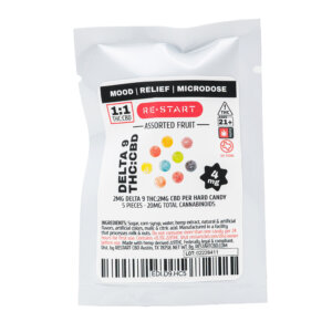 Microdose Delta 9 2MG Hard Candy 5-ct Sample (Total THC 10MG)