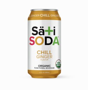 Sati Organic CBD Soda 12oz Ginger Chill