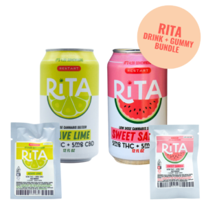 RESTART Rita Dosidos D9 CBD Seltzer + Gummy Bundle (Total THC 30MG)