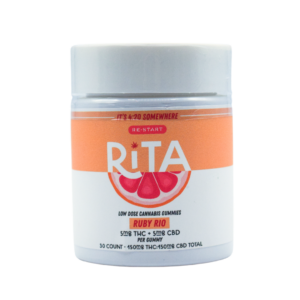 RESTART Rita Delta 9 THC CBD 10mg Gummies Ruby Rio Grapefruit Lime