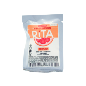 RESTART Rita Delta 9 THC CBD 10mg Gummies Ruby Rio 2-ct (Reg. Price $5)