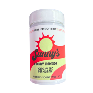 Sunny’s Delta 9 THC 10mg Cherry Limeade Gummies (Save 20%)