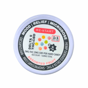 Microdose Delta 9 THC 2MG Hard Candy 40-ct