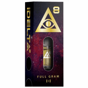 iDelta 8 Vape Cartridge Gold + CBD 1:1 1mL "ONLINE ORDER ONLY"