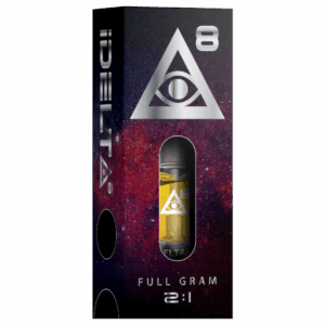 iDelta 8 Vape Cartridge Silver + CBD 2:1 1mL *ONLINE ORDER ONLY