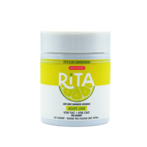 RESTART Rita Delta 9 5mg + CBD 5mg Gummies Agave Lime 30-ct