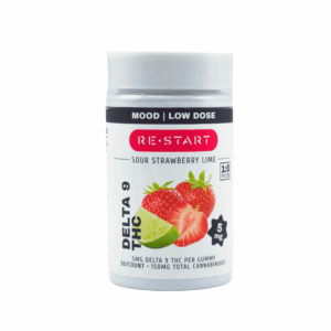 Delta 9 THC 5mg Gummies Strawberry Lime 30-ct