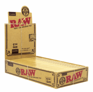 Classic Raw Rolling Papers 1 1/4” Anniversary Edition