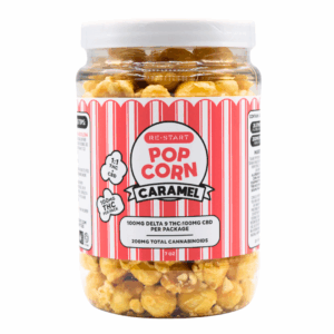 Delta 9 THC 100MG + CBD 100MG Caramel Popcorn 7oz