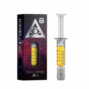 iDelta 8 CBD Dab Syringe 1mL Silver (900MG 2:1)